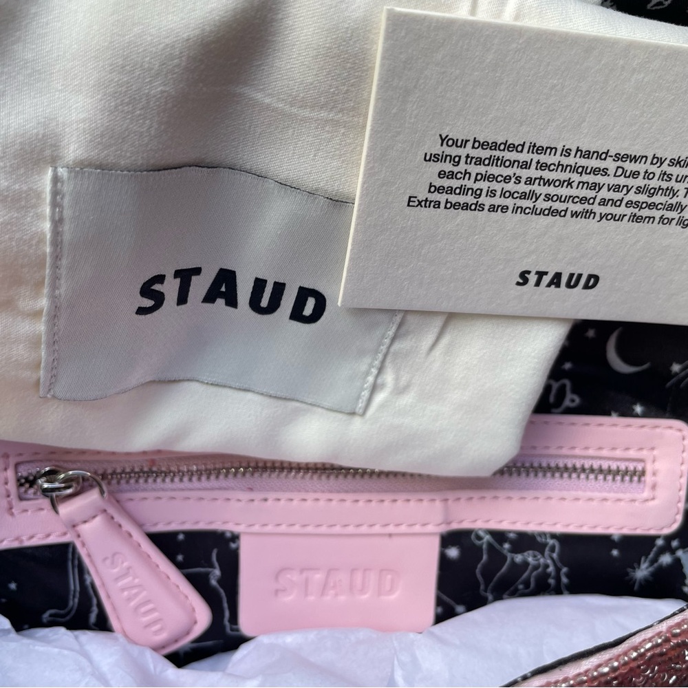 STAUD BEADED ZODIAC TOMMY BAG GEMINI - Picture 10 of 10